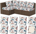 8Pcs Stretch Patio Cushion Covers, Outdoor Couch & Sofa Replacement Slipcovers by VORSHAPE