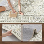 zesthome 5x7 Area Rugs, Machine Washable Rugs - Image 6