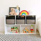 Storage Cubes 9”x9”x7”Cotton Rope Woven Baskets for Organizing 3-Pack | 9 Inch Cube Storage Bin | Small Basket for Shelf Nursery, Pantry, Decorative Plant, Bathroom Closet, Toy Gift