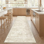3x12 Runner Rug for Hallway, Non-Slip Long Bathroom Rugs Runner for Kitchen - Image 5