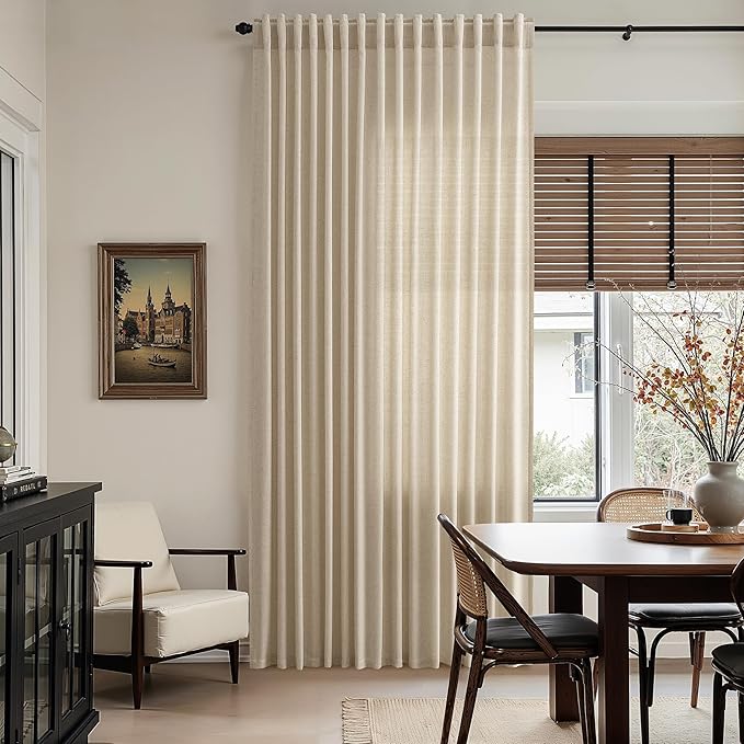 Nanspring Taupe Burlywood Curtains 90 Inches Long - Image 6