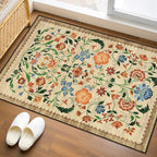 GarveeHome Floral Rug for Entryway 2x3 Rugs Machine Washable Boho Small Area by GarveeHome