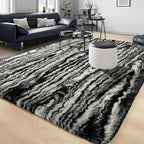 Tepook Fluffy Large Rugs for Living Room, Shag Area Rug 6x9 Soft Carpet for - Image 8