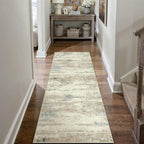 2x6 Runner Rug Washable Beige Brown Abstract Modern Neutral Hallway Carpet Non - Image 3