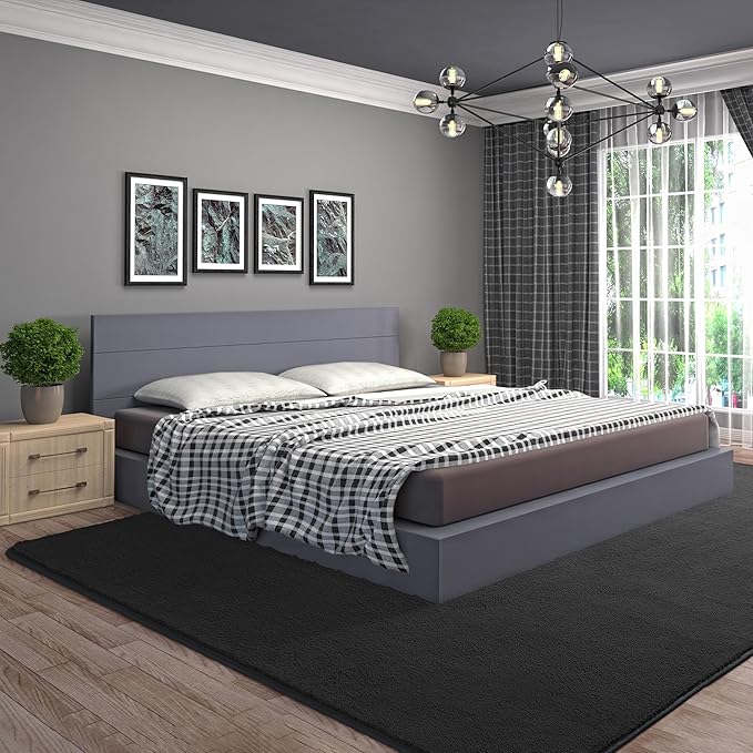 AROGAN Modern Shag Area Rug for Bedroom, 4x6 Feet Washable Rugs for Living Room - Image 8