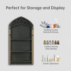 Crystal Shelf Display, Goth Room Decor, Trinket Shelf, Display Shelves