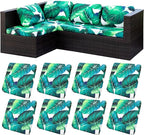 8 Pcs Stretch Patio Cushion Covers, Outdoor Couch Covers Replacement, Outdoor by BIETYONE