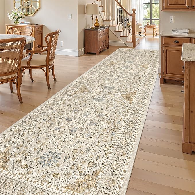 Madane Hallway Rug 3x10, Kitchen Rugs Washable Entryway Rug 10ft Vintage - Image 4
