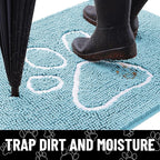 Smiry Dog Door Mat for Muddy Paws, Absorbent Dirt Trapper Non Slip Quick Dry - Image 2