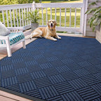 OLANLY Front Door Mat Outside Entrance 71x47, Heavy Duty Sturdy Natural Rubber by OLANLY