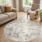 UERMEI 6ft Round Area Rug Living Room Rugs by UERMEI