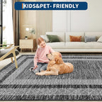 GarveeHome Washable Rug 5x7 Modern Bordered Rug - Image 6