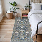 3x6 Washable Entryway Area Rugs: Vintage Easy to Clean Kitchen Rug Runner Soft by HYHAOYUNLAI