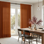 Nanspring Rust Linen Curtains 102 Inches Long - Image 8