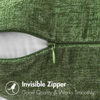 MIULEE Pack of 2 Couch Throw Pillow Covers 20x20Inch Soft Moss Green Spring - Image 3