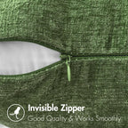 MIULEE Pack of 2 Couch Throw Pillow Covers 12x20Inch Soft Moss Green Spring - Image 3
