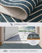 Latte&Fog 2x3 Entryway Rug, Small Modern Abstract Door Mat, Washable Kitchen - Image 4