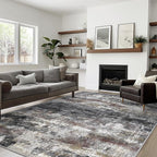 Area Rugs 5x7 for Living Room Bedroom, Modern Abstract Machine Washable Soft - Image 3