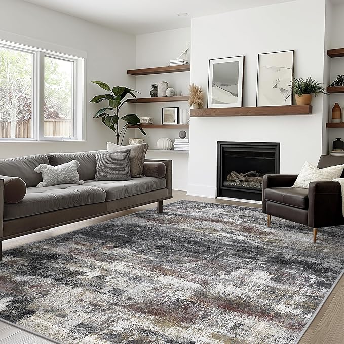 BEIMO Area Rugs 6x9 for Living Room Bedroom, Modern Abstract Machine Washable - Image 3