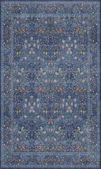 Vintage Dark Blue 3x5 Area Rugs - Image 2