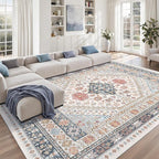 zesthome 8x12 Area Rugs for Living Room, Non-Slip Backing Washable Rugs - Image 4