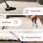 nuLOOM Daniela Off White Solid Flatweave Area Rug, 2' x 3'