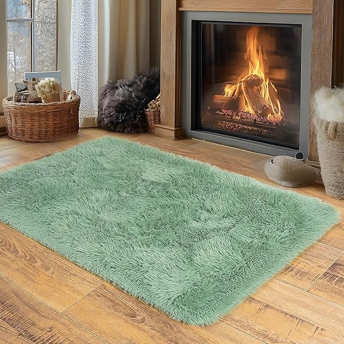 Small Area Rug, 2x3 Rug for Bedroom Shaggy Throw Rugs for Dorm Rug, Soft Shag - Image 6