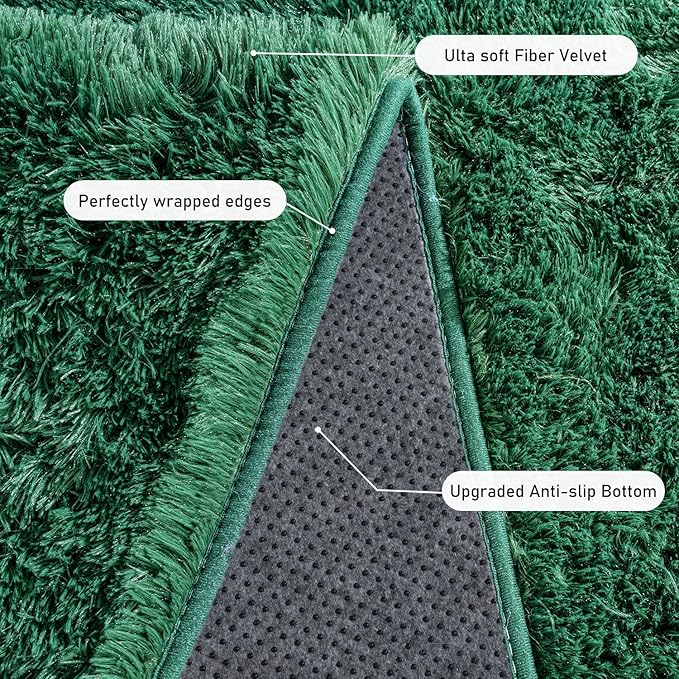 Rugs for Living Room 8x10, Soft Shaggy Modern Shag Area Rug for Bedroom - Image 5