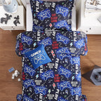 Twin Bedding Sets for Boys - 3 Pieces Gamer Bedding Twin Comforter Set