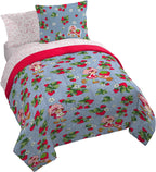 Strawberry Shortcake Twin Comforter Set 5 Piece Kids Bedding, Blue