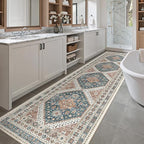 Madane Hallway Runner Rug 2'6''x10' Kitchen Runner, Non Slip Vintage Runners - Image 5