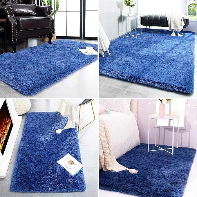 TWINNIS Super Soft Shaggy Rugs Fluffy Carpets, 5x8 Feet, Indoor Modern Plush - Image 4
