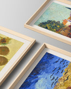 HesenDot Van Gogh Framed Wall Art,Vintage Canvas Prints Set of 3