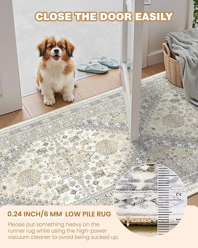 3x8 Runner Rug Non Slip Washable - Image 6