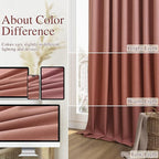 Guken 100% Blackout Curtains 100 Inch Length 2 Panels Set - Image 7