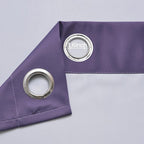 Yakamok Greyish White and Lavender Purple Ombre Curtains, Light Blocking - Image 5