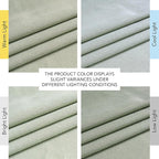 NICETOWN Thick Linen Greyish Green Curtains - Image 7