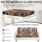 4Pcs Patio Stretch Cushion Covers, Outdoor Sofa Replacement Cover Slipcovers - Image 2