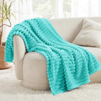 Bedsure GentleSoft Blue Fog Fleece Blanket - Image 2