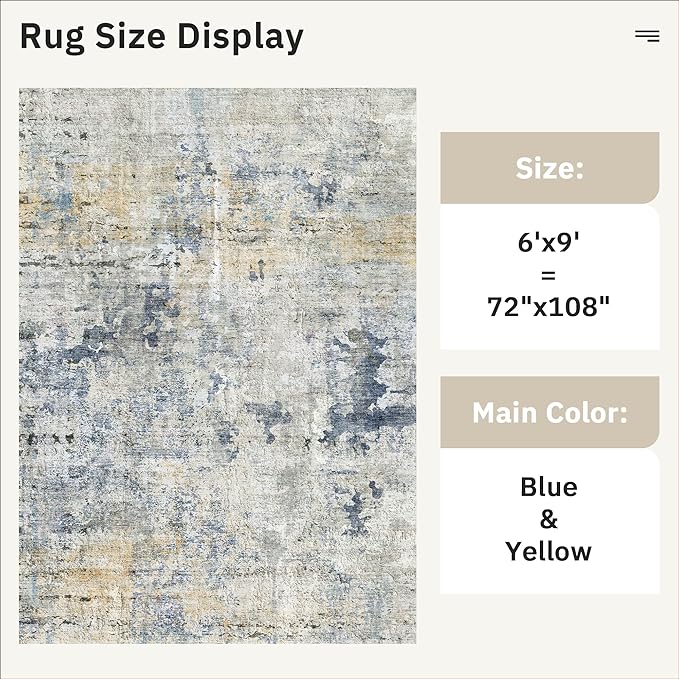 Soalmost 6x9 Abstract Area Rugs - Image 5