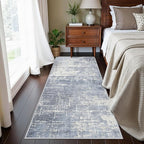 Washable 2x5 Abstract Hallway Runners: Indoor Water Resistant Kitchen Sink Rug - Image 2
