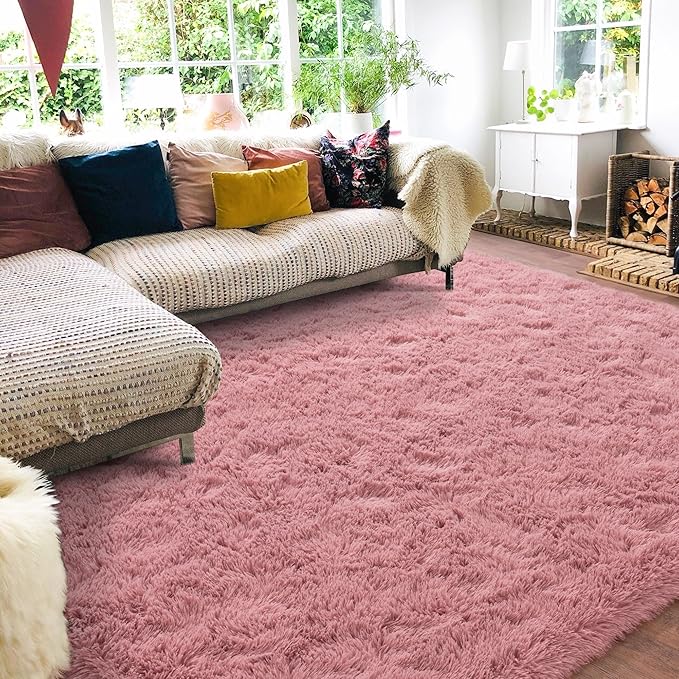 Rugs for Living Room 9x12, Soft Shaggy Modern Shag Area Rug for Bedroom - Image 2