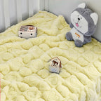 Yurhap Fleece Baby Blanket Heart Checkered Blanket, Ultra Soft Cozy Baby - Image 4