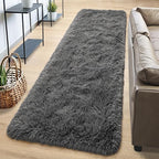 Tepook Fluffy Runner Rugs for Bedroom Aesthetic 2x6 Feet, Shag Soft Bedside Rug - Image 2