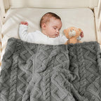 Sherpa Fleece Baby Blanket, Ultra Soft Fluffy Premium Baby Blankets - Image 2