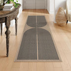 Lahome Modern Rainbow Easy Jute Outdoor Runner Rug, 2x6 Runners - Image 6