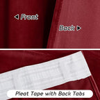 RYB HOME Red Velvet Curtains 84 inches - Image 5