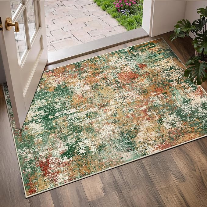 Washable Area Rugs 3'x5' Non-Slip Modern Abstract Soft - Image 3