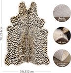 Cheetah Print Rug, Leopard Rug 4.4x5.8 Feet Faux Animal Print Skin Cheetah Area - Image 2