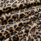 Edenleaf Leopard Print Blanket Fleece Throw for Bed Sofa Travel and Camping, Super Soft Cozy Fluffy Plush Cheetah Print Blanket for All Seasons 50"x60" (Mocha Brown)